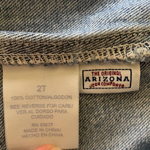 Boutique Girls 2T Jean Overalls Route 66 Arizona Custom Denim bibs Pumpkin patch - Picture 8 of 8